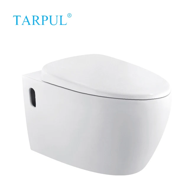 Tarpul White Toilet Bowl WC Sanitary Ware Restroom Ceramic Washdown One-piece Hung Wall Bathroom Toilet details