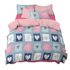 100% Microfiber duvet cover, 70-120GSM custom printed microfiber bed sheets and adult bedding set