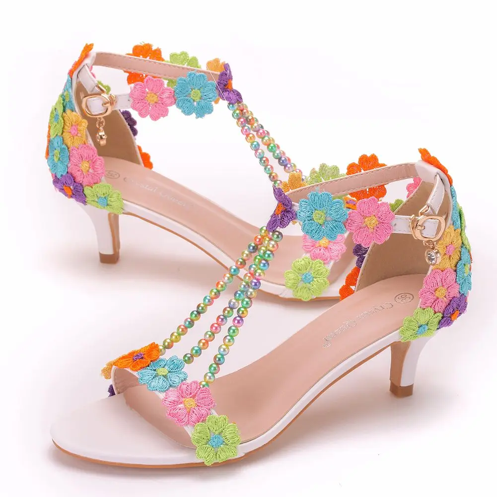 Middle low heel kitten Heel Open Toe Rainbow Beaded Sandals Women Bridal Wedding Shoes Bride Sandals White Sandals
Middle low heel kitten Heel Open Toe Rainbow Beaded Sandals Women Bridal Wedding Shoes Bride Sandals White Sandals