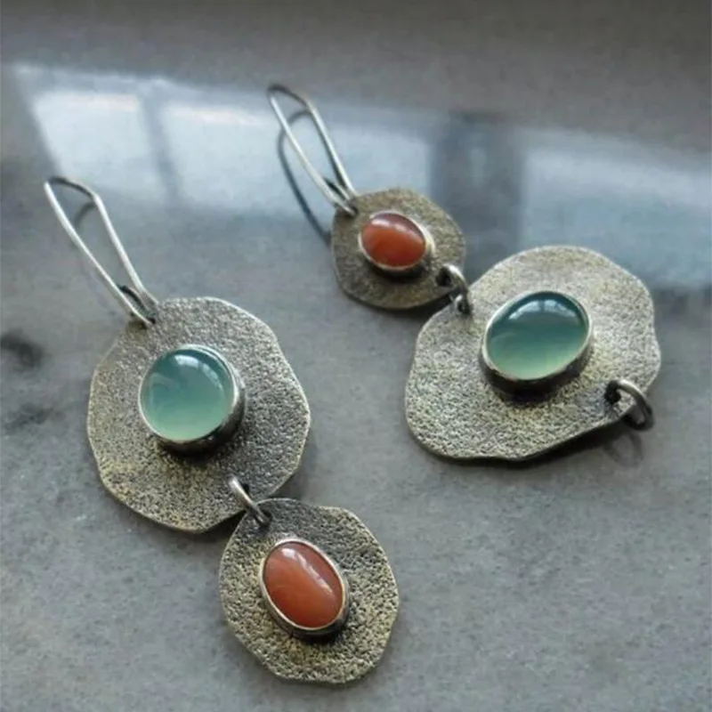 Drop-shipping Fashion Silver Earrings For Women 2021 New Design Retro Earrings Wholesale High Quality Earrings Boho, Green pink yellow blue
Drop-shipping Fashion Silver Earrings For Women 2021 New Design Retro Earrings Wholesale High Quality Earrings Boho, Green pink yellow blue