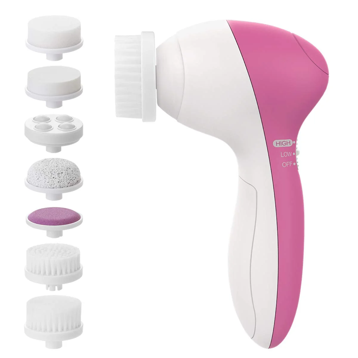 7 IN 1 Facial Cleaner Brush AA Battery Electric Rotating Face Scrubber Spin Cleanser Brush Set, Red , customization
7 IN 1 Facial Cleaner Brush AA Battery Electric Rotating Face Scrubber Spin Cleanser Brush Set, Red , customization