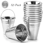 Small Galvanized Metal Bucket, Tin Pail