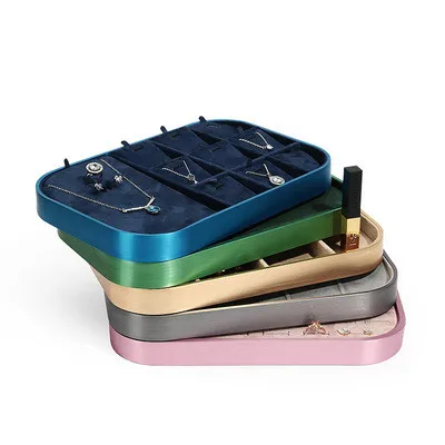 Multi-color high-grade luxury jewelry tray Metal jewelry display plate Ring necklace bracelet display jewelry tray
Multi-color high-grade luxury jewelry tray Metal jewelry display plate Ring necklace bracelet display jewelry tray