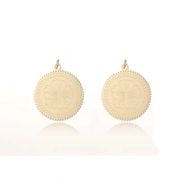 Gold-plated stainless steel flower round necklace necklace accessories pendant necklace female fashion simple accessories
Gold-plated stainless steel flower round necklace necklace accessories pendant necklace female fashion simple accessories
