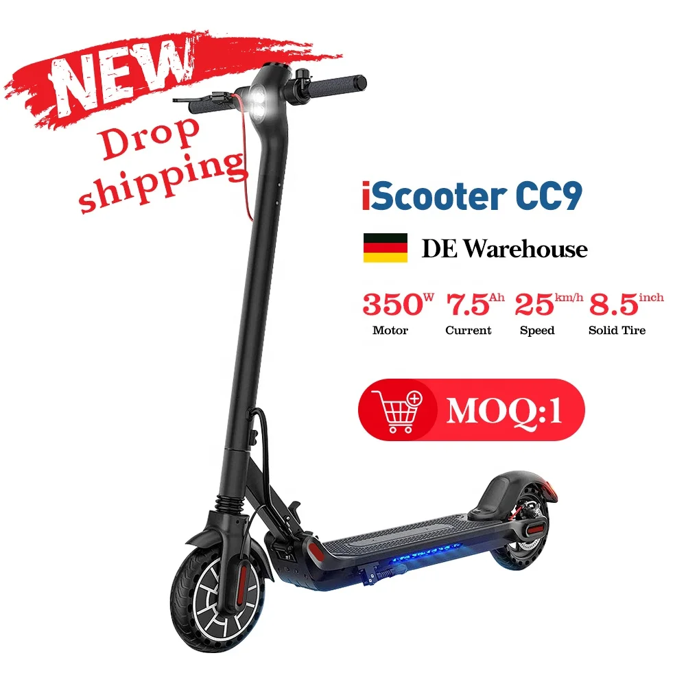 Eu Warehouse iScooter 350W 8.5 inch CC9 e Scooter Electric Scooter with App Long Range Electric Scooter
Eu Warehouse iScooter 350W 8.5 inch CC9 e Scooter Electric Scooter with App Long Range Electric Scooter