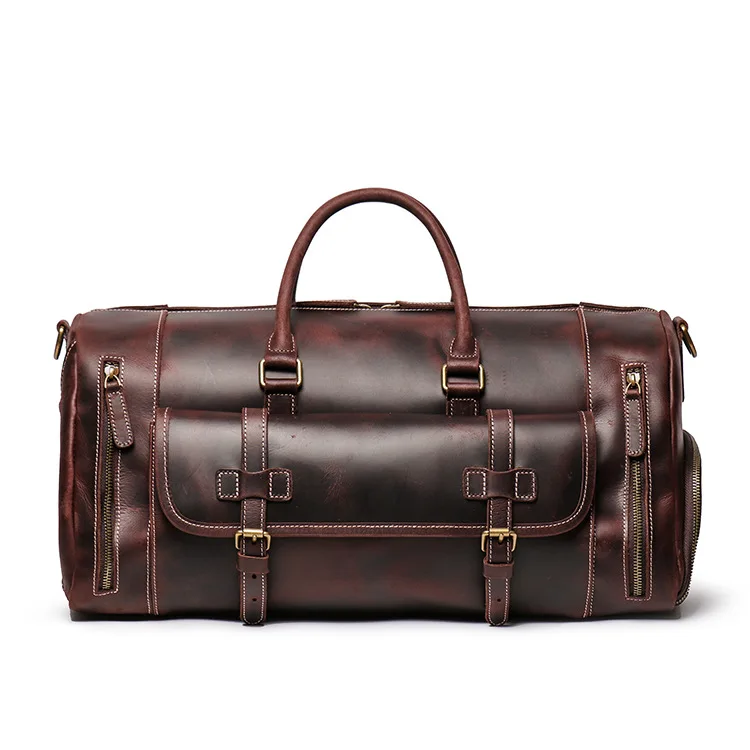high quality luggage designer luxury man messenger bag vintage large crazy horse leather duffle travel bag for men
high quality luggage designer luxury man messenger bag vintage large crazy horse leather duffle travel bag for men