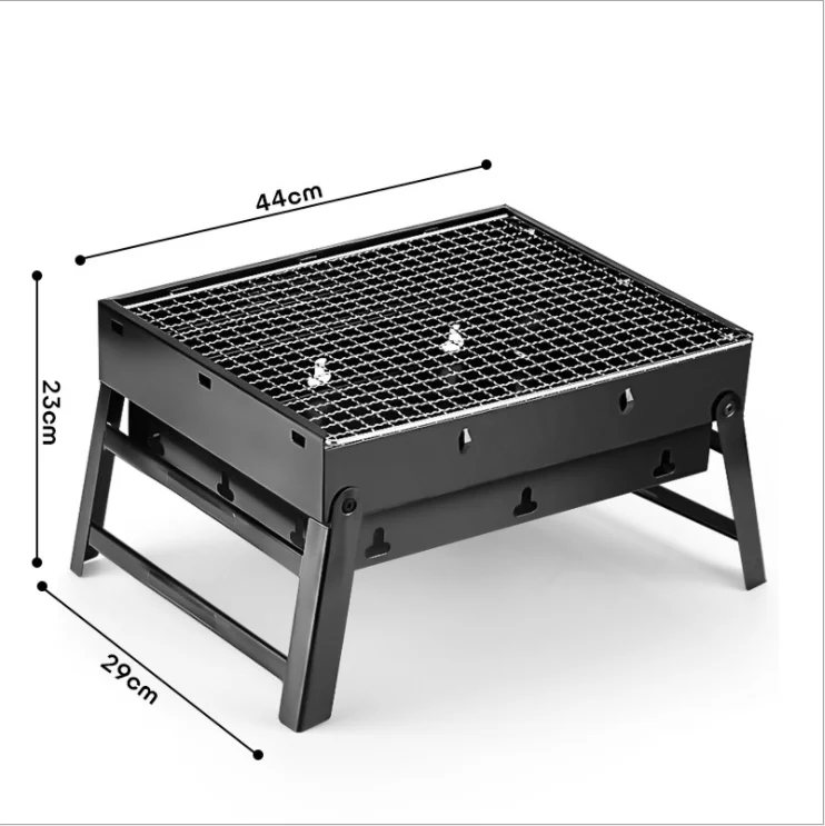 43*29cm Portable Folding Barbecue Charcoal Grill Easy Assemble and Remove Barbecue Cooking Set BBQ Grill design windows, Black
43*29cm Portable Folding Barbecue Charcoal Grill Easy Assemble and Remove Barbecue Cooking Set BBQ Grill design windows, Black