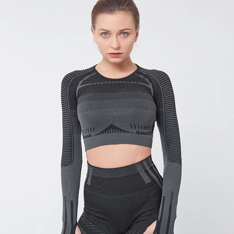 AOLA high quality Sets Women Clothing Matching Pants Seamless Long Sleeve Top Yoga Leggings And top Set
AOLA high quality Sets Women Clothing Matching Pants Seamless Long Sleeve Top Yoga Leggings And top Set