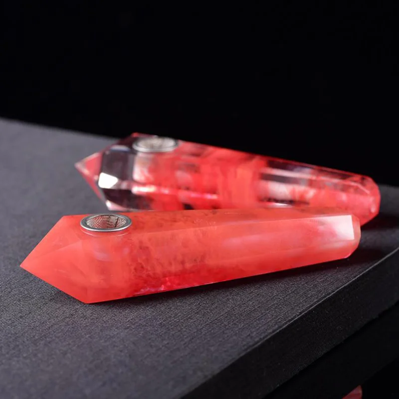 Crystal pipe smelting stone smoking pipes hexagonal prism natural firework stone pipes special promotion, Mixed
Crystal pipe smelting stone smoking pipes hexagonal prism natural firework stone pipes special promotion, Mixed