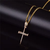 Zircon Nail Cross Pendant Copper Material Iced Cross CZ Pendants Necklace Chain Fashion Hip Hop Jewelry
Zircon Nail Cross Pendant Copper Material Iced Cross CZ Pendants Necklace Chain Fashion Hip Hop Jewelry