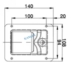 Genset Stainless Steel Cabinet Paddle Lock For Genset Canopy