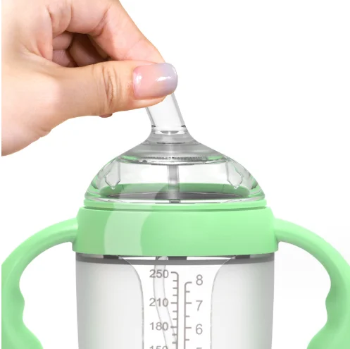 Infant Weaning Silicone Milk Bottle Wide Bore Anti Bloating Anti Drop Silicone Water Nozzle Water Cup Newborn Baby Milk Bottle
Infant Weaning Silicone Milk Bottle Wide Bore Anti Bloating Anti Drop Silicone Water Nozzle Water Cup Newborn Baby Milk Bottle