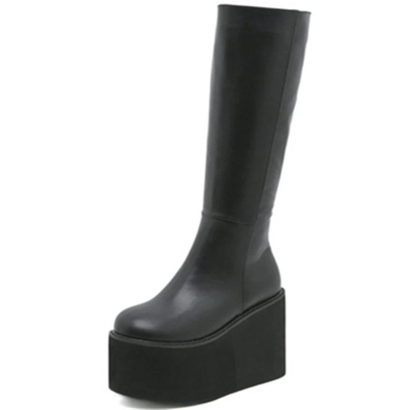 Dropshipping Custom Logo Women Wedge High Boots Round Toe Side Zipper Women's Designer Boots
Dropshipping Custom Logo Women Wedge High Boots Round Toe Side Zipper Women's Designer Boots