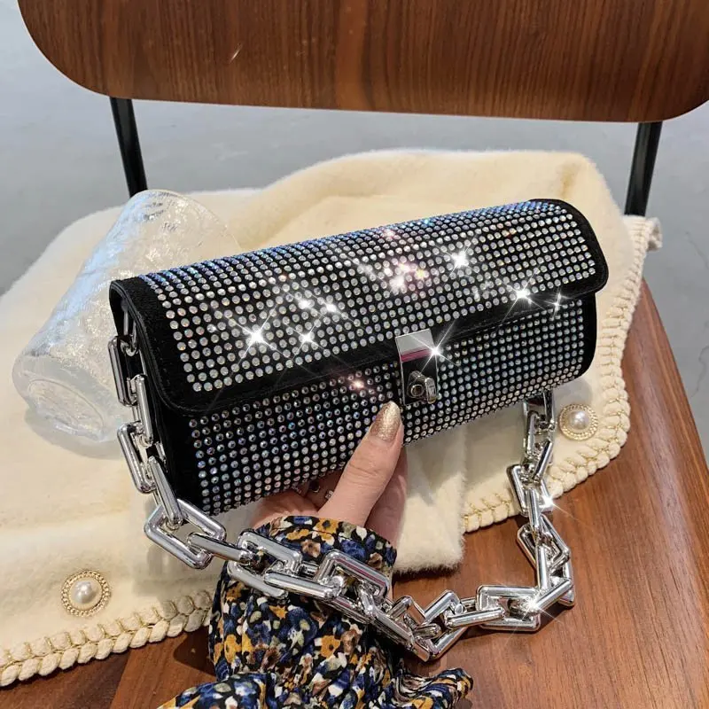 Twinkling Rhinestone Purses Handbags For Women's Designer Handbags Ladies Luxury Evening Party Shoulder Bag
Twinkling Rhinestone Purses Handbags For Women's Designer Handbags Ladies Luxury Evening Party Shoulder Bag