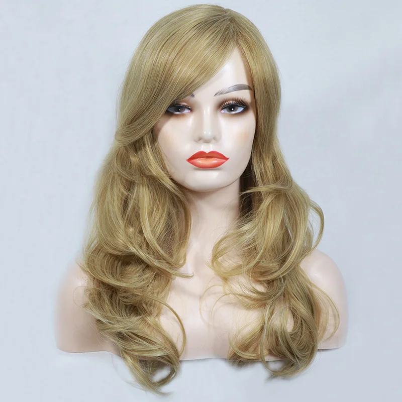 Long Blonde Synthetic Wig Natural Fluffy Body Wave Long Curly Hair Matte Silk Women Synthetic Hair Wig
Long Blonde Synthetic Wig Natural Fluffy Body Wave Long Curly Hair Matte Silk Women Synthetic Hair Wig