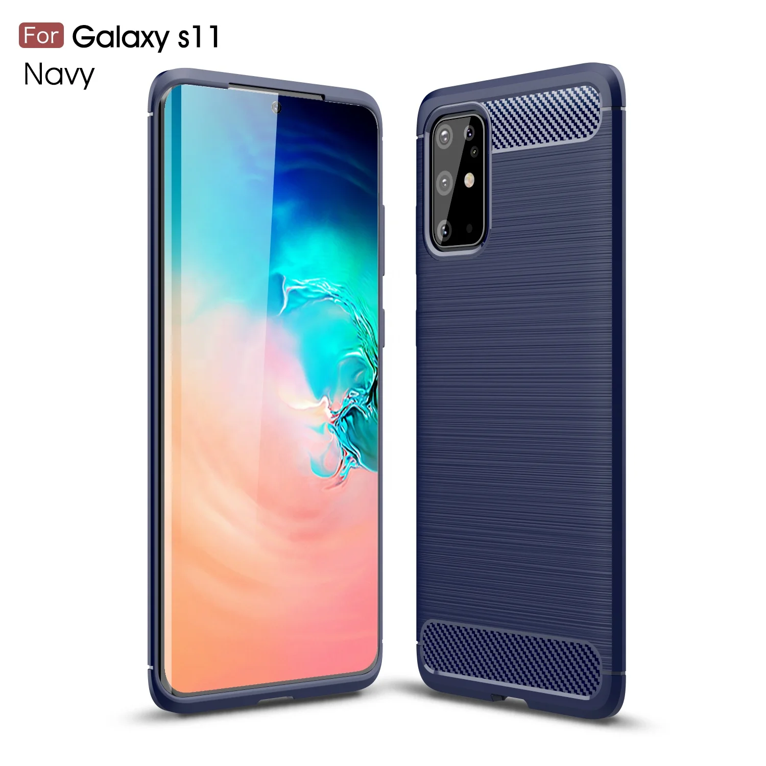 2020 Latest Product Business Flexible TPU Carbon Fiber Cell Phone Cover for Samsung S20 Case for Samsung S20 Pro S20 Ultra, Multi color
2020 Latest Product Business Flexible TPU Carbon Fiber Cell Phone Cover for Samsung S20 Case for Samsung S20 Pro S20 Ultra, Multi color