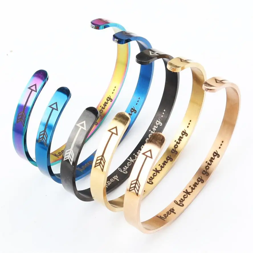 Jewelry Customized Inspirational Bracelet Women Cuff Engraved Personalized Customized Stainless Steel Bangle, Picture
Jewelry Customized Inspirational Bracelet Women Cuff Engraved Personalized Customized Stainless Steel Bangle, Picture