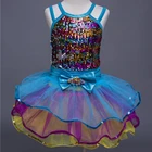 DanyiBallet Camisole Sparkly Colorful Tulle Ballet Tutu Dress