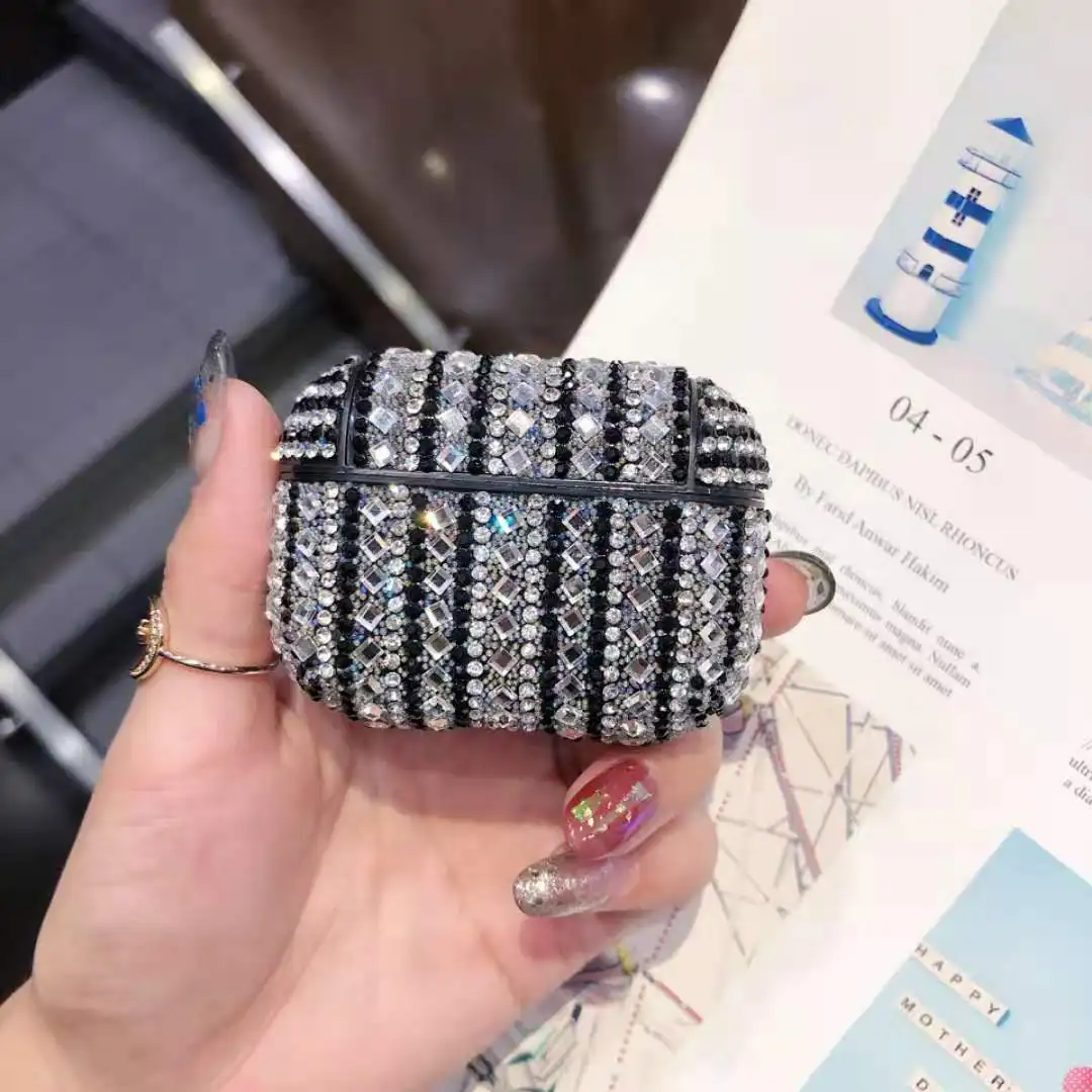 Luxury Custom Diamond Shape Bling Glitter Earphone Earbud Case For Air pods Pro Cover
Luxury Custom Diamond Shape Bling Glitter Earphone Earbud Case For Air pods Pro Cover