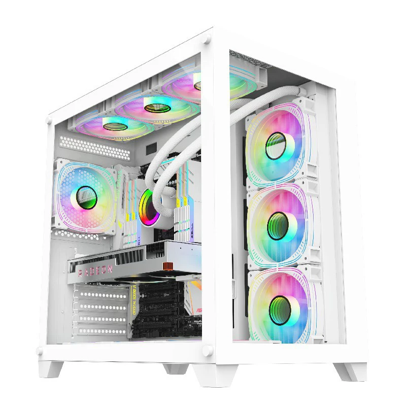 2023 Hot Sale Factory OEM Custom Computer Case Tower Gaming PC Case ATX Acrylic Glass Cabinet With RGB Fan For Desktop Case
2023 Hot Sale Factory OEM Custom Computer Case Tower Gaming PC Case ATX Acrylic Glass Cabinet With RGB Fan For Desktop Case