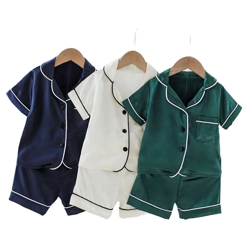 Two pieces baby girl's and boy's sleepwear children pajamas set home clothes for summer, Picture shows
Two pieces baby girl's and boy's sleepwear children pajamas set home clothes for summer, Picture shows