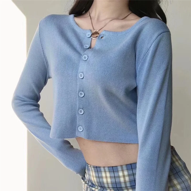 2021 Spring Korean O-neck Short Knitted Sweaters Women Thin Cardigan Fashion Short Sleeve Sun Protection Crop Top, 6 colors
2021 Spring Korean O-neck Short Knitted Sweaters Women Thin Cardigan Fashion Short Sleeve Sun Protection Crop Top, 6 colors