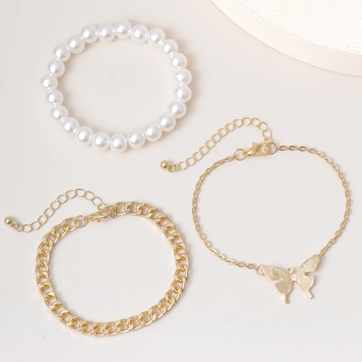 2020 Elegant Butterfly Charm Bracelet Sets For Women Wedding Gift Pearl Beads Chain Bracelets Bangles Jewelry Bracelets
2020 Elegant Butterfly Charm Bracelet Sets For Women Wedding Gift Pearl Beads Chain Bracelets Bangles Jewelry Bracelets