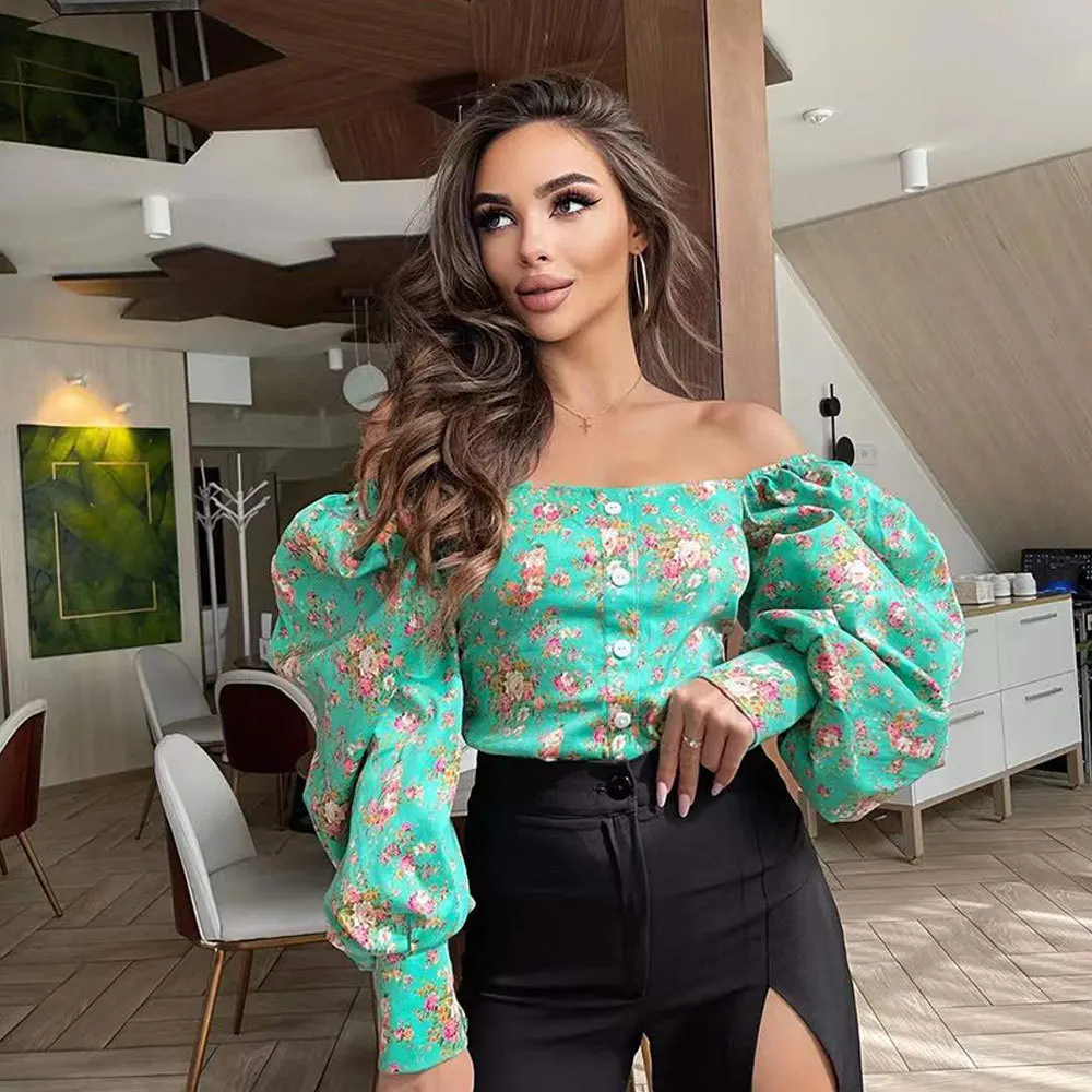 LL040 Floral girls blouses&shirts summer INS 2022 women top lantern sleeve fashion tops women shirts, Custom color or our colour stock
LL040 Floral girls blouses&shirts summer INS 2022 women top lantern sleeve fashion tops women shirts, Custom color or our colour stock