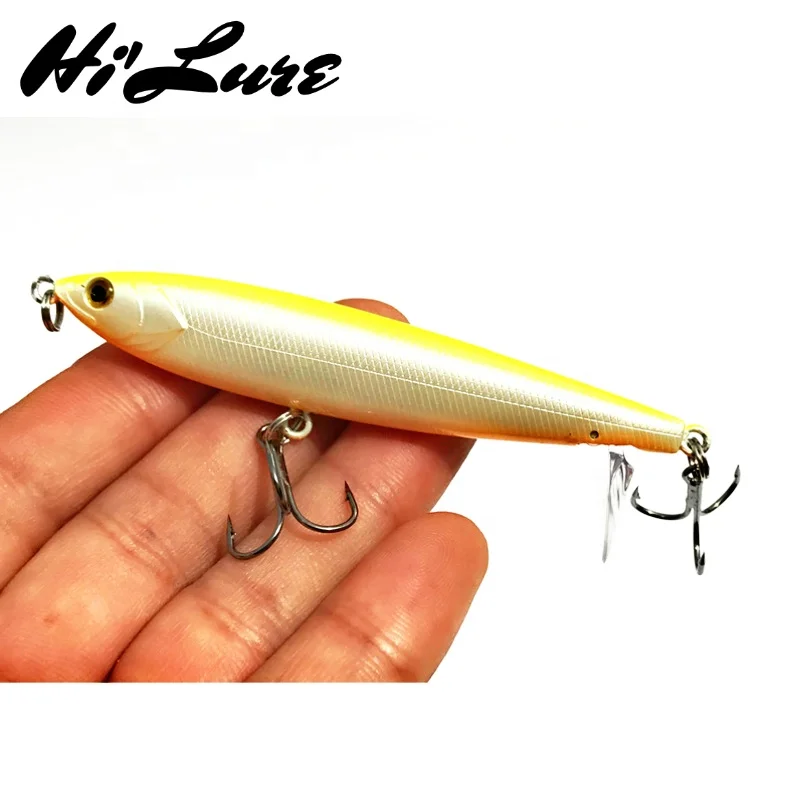 80mm 13.5g Fishing Lure Sinking Pencil Hard Bait Sea Bass Wobbler isca artificial HYPE01, 6 colors
80mm 13.5g Fishing Lure Sinking Pencil Hard Bait Sea Bass Wobbler isca artificial HYPE01, 6 colors