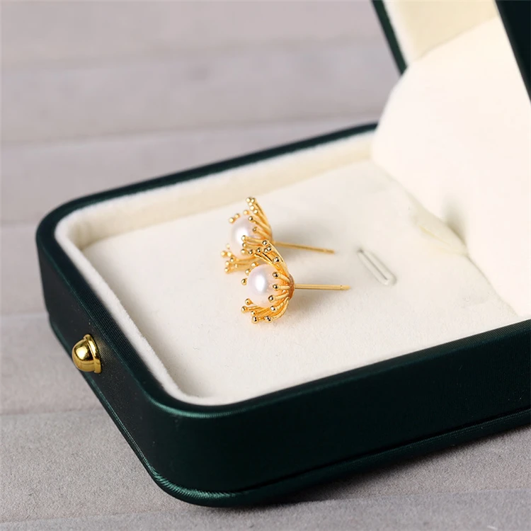Natural fresh water pearl earrings sunflower earrings 14K gold Korean fashion S925 silver needle earrings for women
Natural fresh water pearl earrings sunflower earrings 14K gold Korean fashion S925 silver needle earrings for women