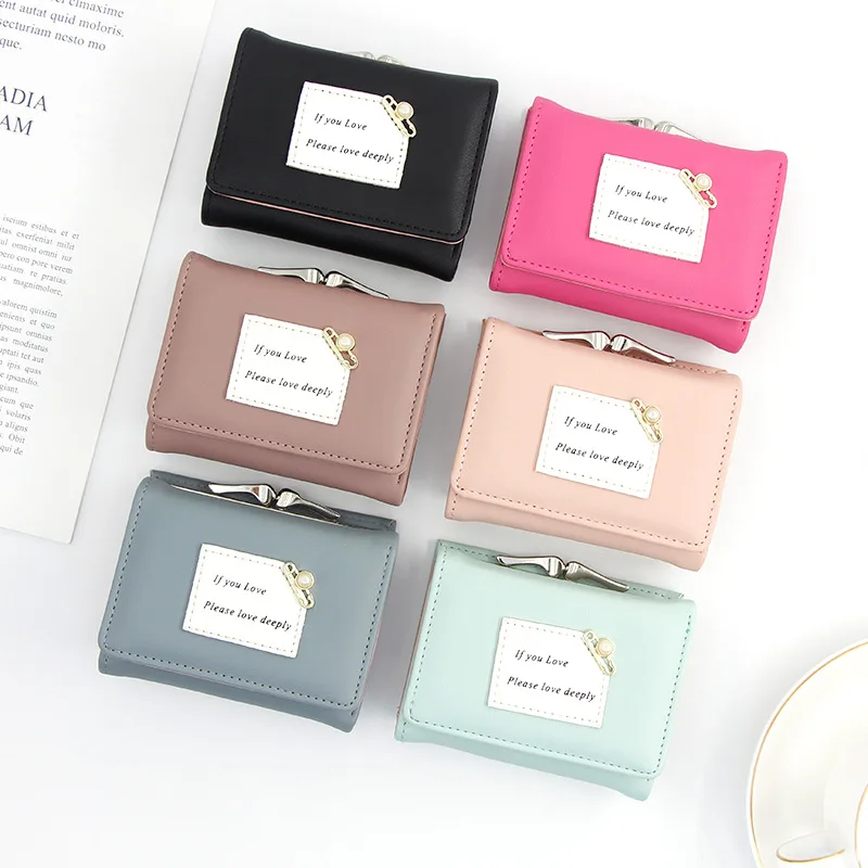 Leather Coin Purses Women Mini Wallet three fold coin purse girl small women wallet in pu ladies wallets and purses, 6 colors
Leather Coin Purses Women Mini Wallet three fold coin purse girl small women wallet in pu ladies wallets and purses, 6 colors