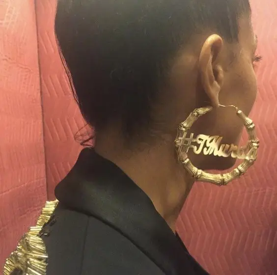 Bamboo Style Stainless Steel Customize Name Bamboo Hoop Earrings, Gold, silver, rose gold
Bamboo Style Stainless Steel Customize Name Bamboo Hoop Earrings, Gold, silver, rose gold