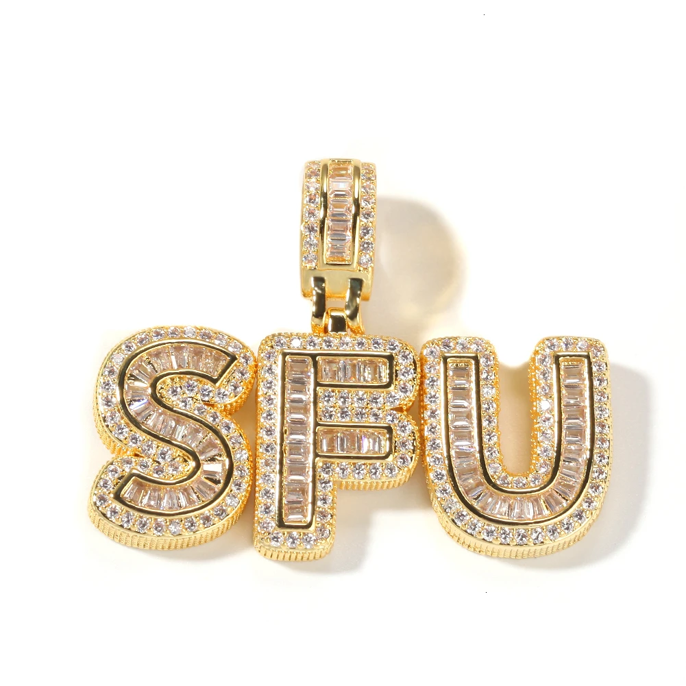 Hip Hop Letters Custom Name Pendant Necklaces Iced Out For Men Jewelry Baguette Custom Letter necklace, Gold silver rose gold
Hip Hop Letters Custom Name Pendant Necklaces Iced Out For Men Jewelry Baguette Custom Letter necklace, Gold silver rose gold
