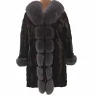 Good quality mink fur coat with price sexy women fur coat mink fur long coat
