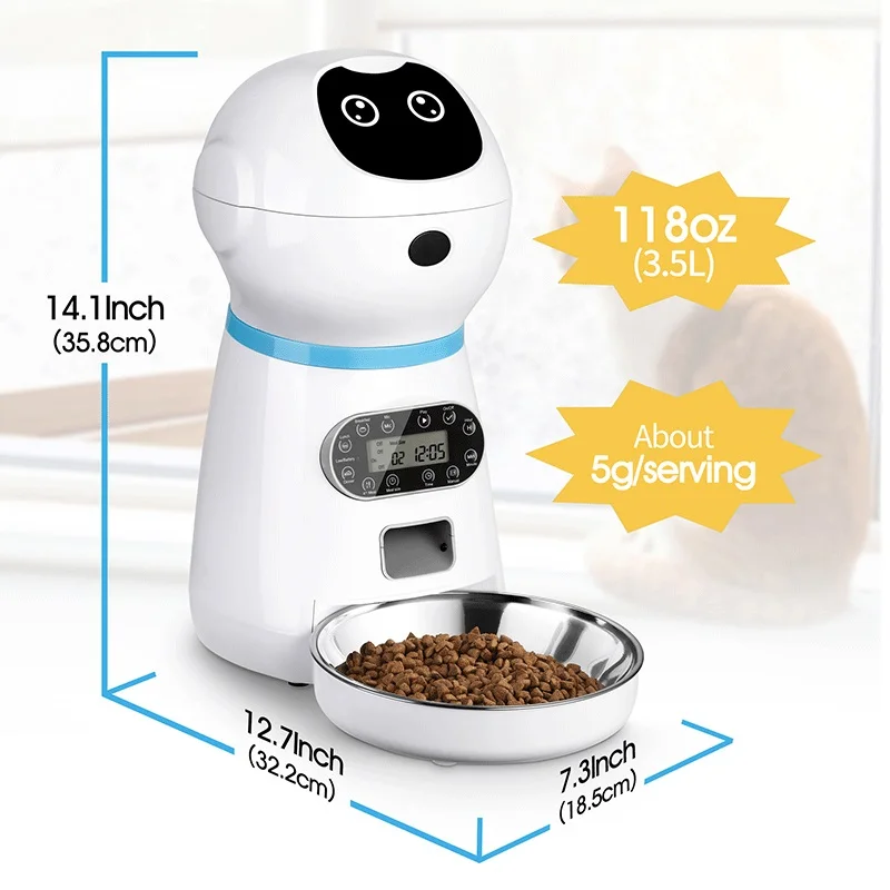 OEM Factory Smart Cat For Two Animalspet Feeder Automatic Pet Feeding Dog Bowl, White
OEM Factory Smart Cat For Two Animalspet Feeder Automatic Pet Feeding Dog Bowl, White