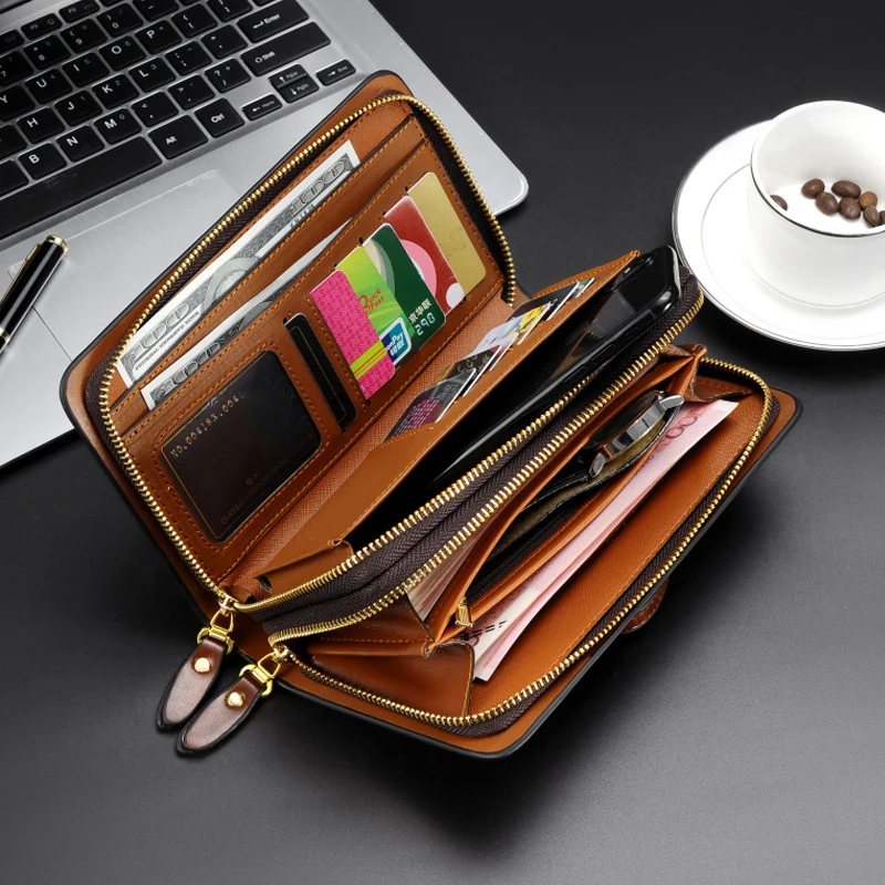 Popular Design Brown And Black Wallet Men Multi Card Holder 2022 Free Shipping Zipper Leather Wallets For Men Anti-Theft
Popular Design Brown And Black Wallet Men Multi Card Holder 2022 Free Shipping Zipper Leather Wallets For Men Anti-Theft