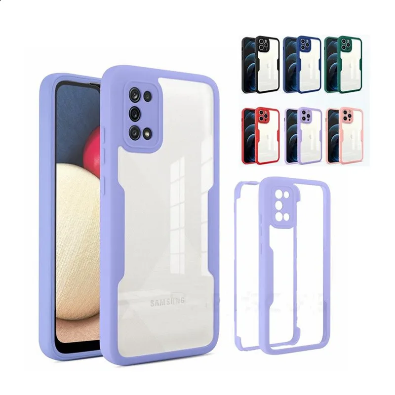 360 Full Body Double Layer Protective Transparent Cell Phone Case For Samsung Galaxy A52 A51 A12 A32 A72 A22 A21s, Pink,red,dark green,purple,black,dark blue
360 Full Body Double Layer Protective Transparent Cell Phone Case For Samsung Galaxy A52 A51 A12 A32 A72 A22 A21s, Pink,red,dark green,purple,black,dark blue