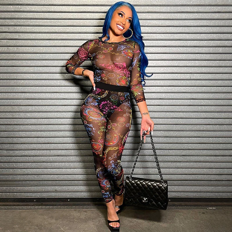 2022 New Design Hot Sell Women's Trousers Long Sleeve Printed 2 Piece Set Jumpsuit Women
2022 New Design Hot Sell Women's Trousers Long Sleeve Printed 2 Piece Set Jumpsuit Women