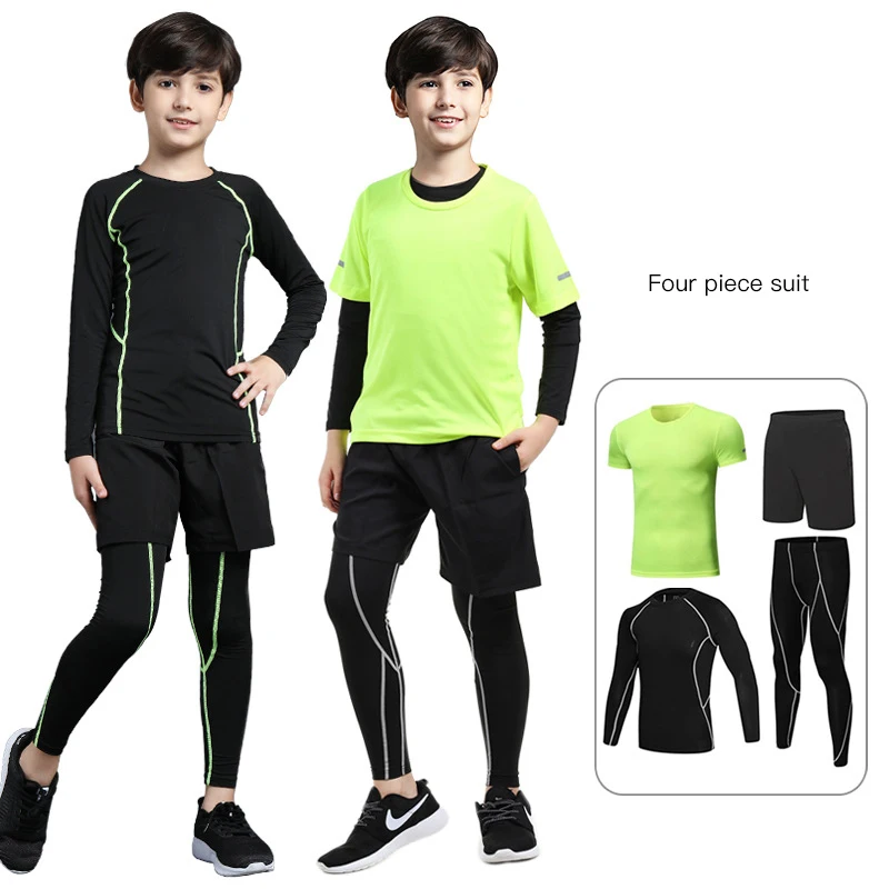 2 PCS Kids Compression Sportswear Suits Gym Tights Training Clothes Workout Jogging Sports Set Running Rashguard Tracksuit, Multicolor to choose
2 PCS Kids Compression Sportswear Suits Gym Tights Training Clothes Workout Jogging Sports Set Running Rashguard Tracksuit, Multicolor to choose