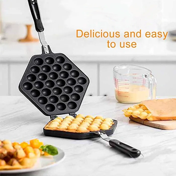 Egg Waffle Pan Non-Stick Grill Egg Cake Pan Egg Puff Waffle Maker Double Sided Pressure Pan
Egg Waffle Pan Non-Stick Grill Egg Cake Pan Egg Puff Waffle Maker Double Sided Pressure Pan