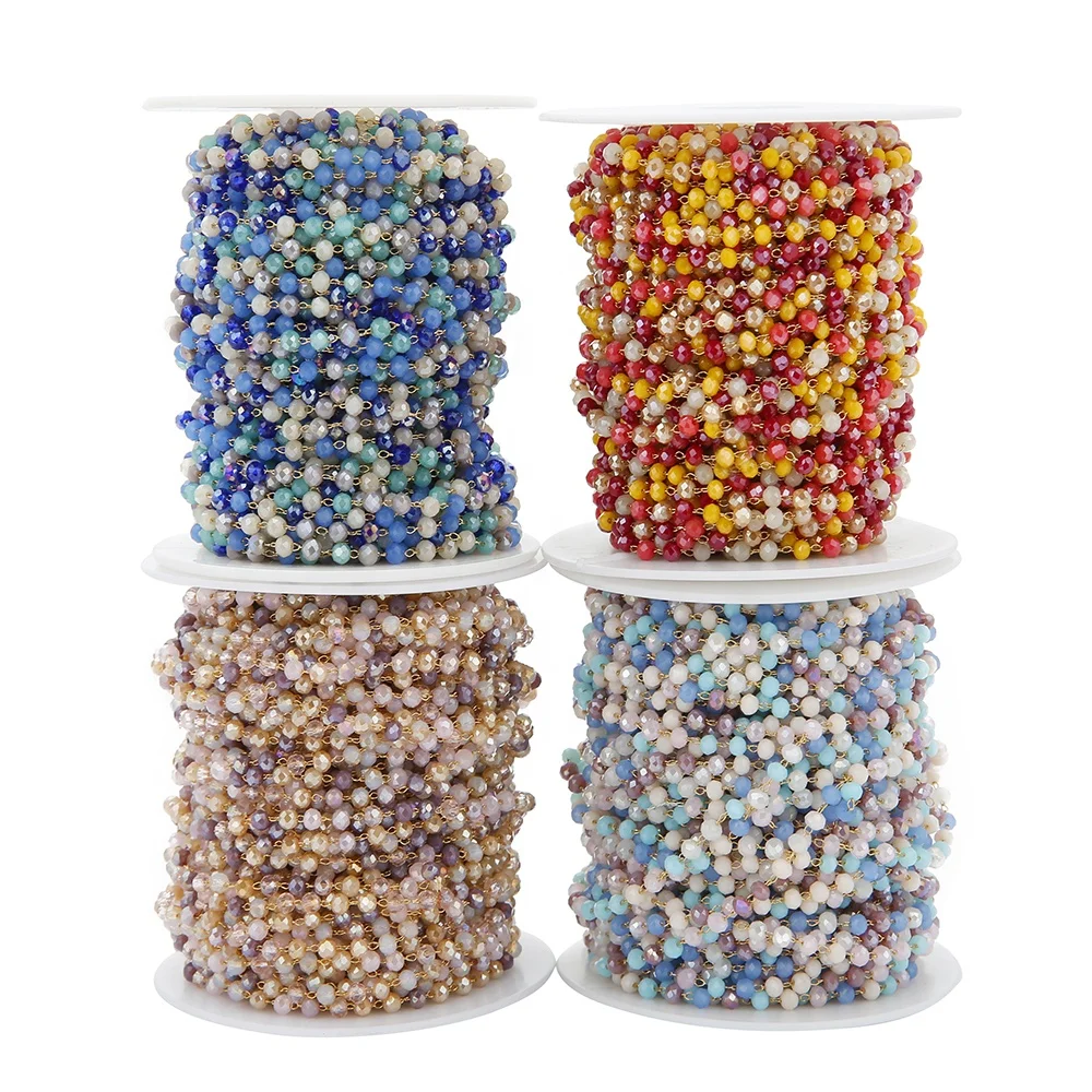 Colorful Glass Beads Chains DIY Jewelry Making Necklace Findings Bracelets Accessories Anklet Supplies
Colorful Glass Beads Chains DIY Jewelry Making Necklace Findings Bracelets Accessories Anklet Supplies
