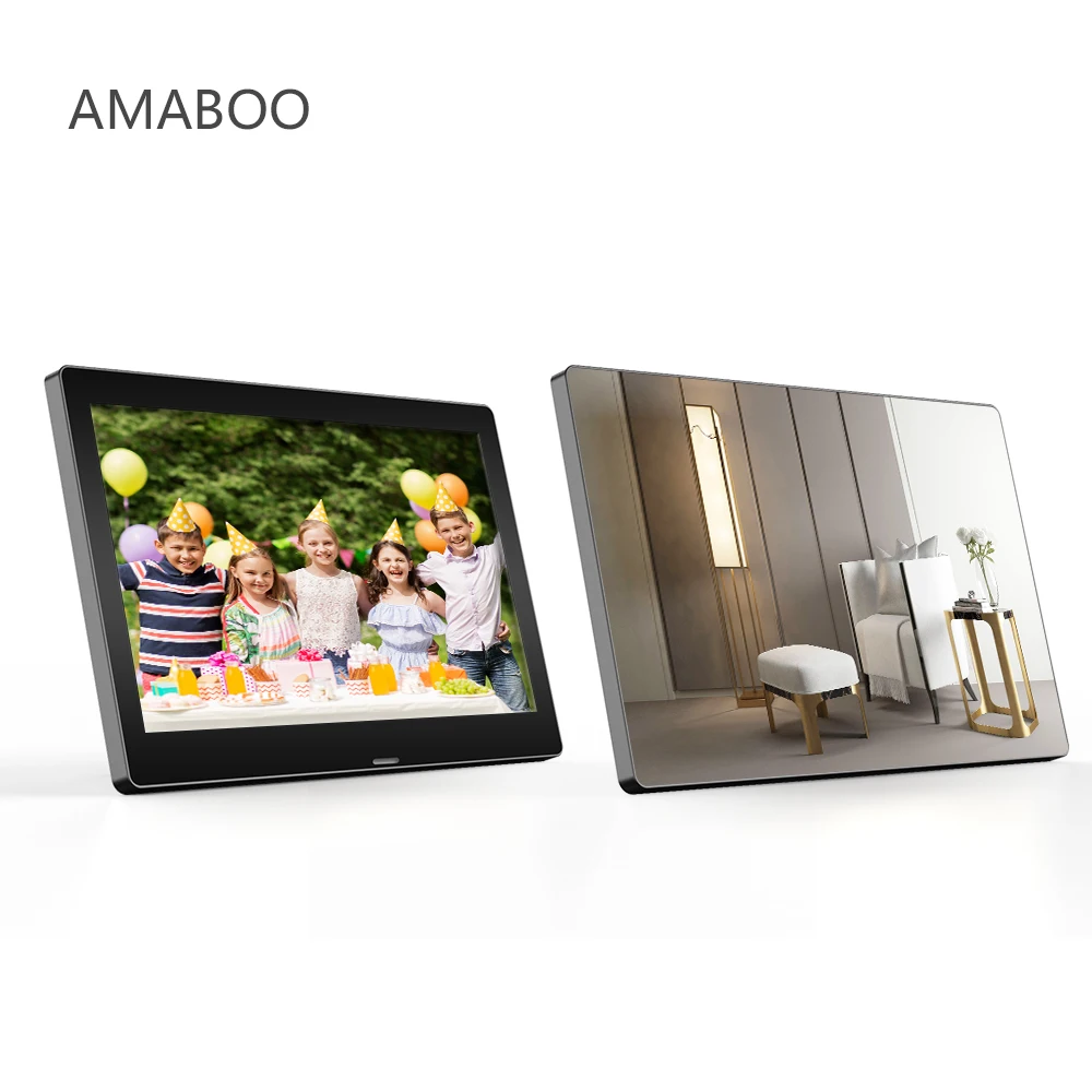 AMABOO Factory Outlet 1080P HD Ips 10 Inch Table Wall Digital Photo Picture Video Frame With MIrror Funtion, Black white or other customized color
AMABOO Factory Outlet 1080P HD Ips 10 Inch Table Wall Digital Photo Picture Video Frame With MIrror Funtion, Black white or other customized color