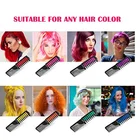 Dye Hair Dye 12 Bright Colors Temporary Washable Hair Color Dye Comb Set Water Soluble Hair Paint Color Chalk Combs