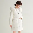 Female Big Plus Size Down jacket Outwear Thick Warm Parka Oversize Fur Down Winter Coat Women