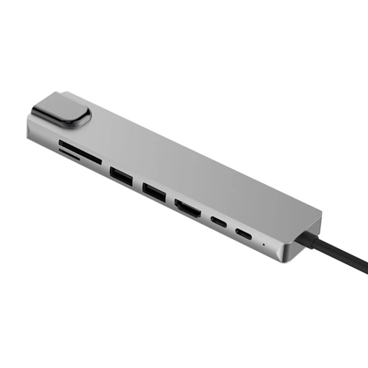 Factory Aluminum Alloy 8 in 1 Type-C USB-C Hub Adapter TF RJ45 Card Reader Adapter for MacBook Pro Air
Factory Aluminum Alloy 8 in 1 Type-C USB-C Hub Adapter TF RJ45 Card Reader Adapter for MacBook Pro Air