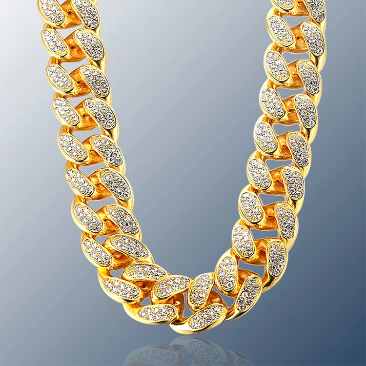 Wholesale Hip Hop 20mm Bling Jewelry CZ Diamond Necklace Bracelet Iced Out Gold Chain Cuban Link Men Women, Gold /silver color
Wholesale Hip Hop 20mm Bling Jewelry CZ Diamond Necklace Bracelet Iced Out Gold Chain Cuban Link Men Women, Gold /silver color