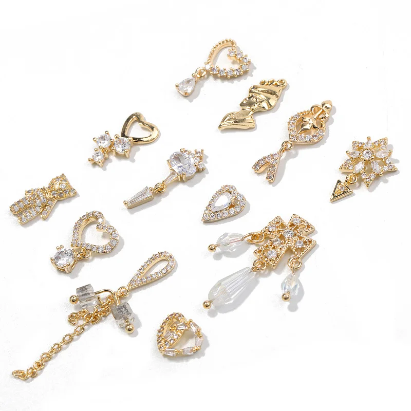 3D Nail art Jewelry Nail Decorations Top Quality Crystal Manicure Zircon Diamond Charms Pendants
3D Nail art Jewelry Nail Decorations Top Quality Crystal Manicure Zircon Diamond Charms Pendants