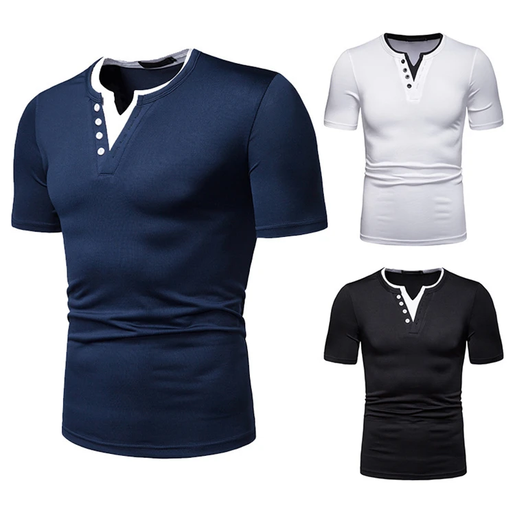 New fashion patchwork short sleeves V-neck t shirt men 2021 slim fit t shirt men casual
New fashion patchwork short sleeves V-neck t shirt men 2021 slim fit t shirt men casual