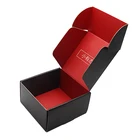 Custom logo printed flat pack colored corrugated mailing box,paper carton shipping mailer box