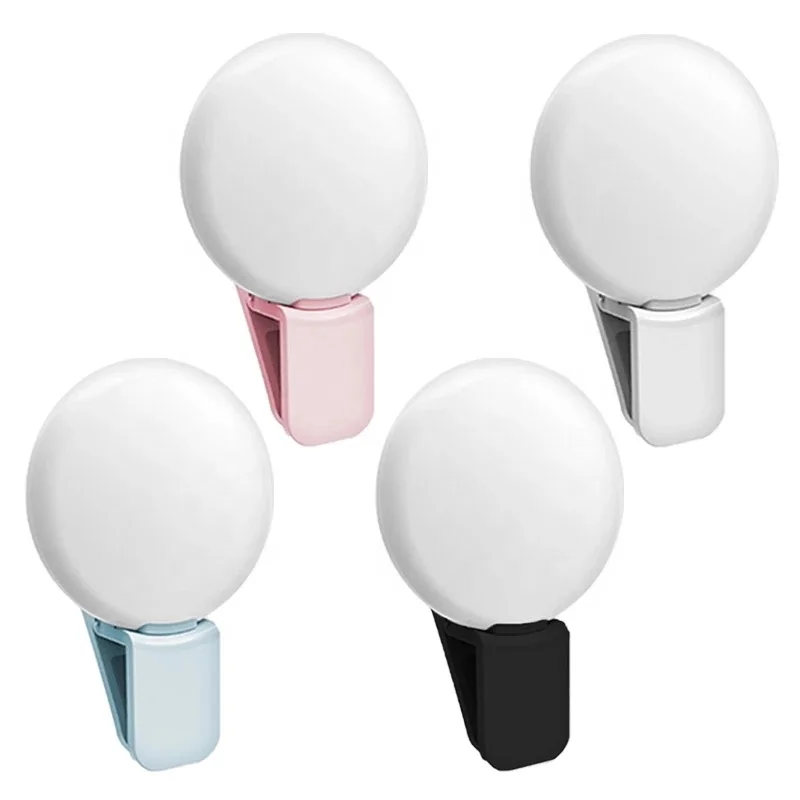 Mini Q Universal Mobile Phone Camera Portable Rechargeable LED Selfie Circle Photography Clip Beauty Fill Ring Night work Light, Black,white,pink,blue
Mini Q Universal Mobile Phone Camera Portable Rechargeable LED Selfie Circle Photography Clip Beauty Fill Ring Night work Light, Black,white,pink,blue